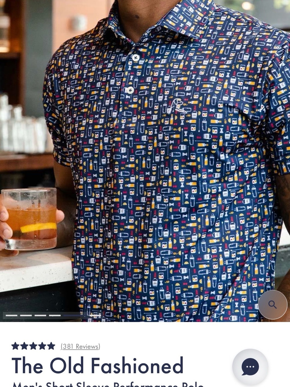 NWT Men’s Rhoback ‘The Old Fashioned’ Polo | Large